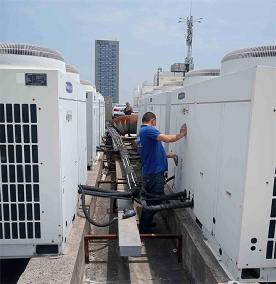 巴马中央空调制热和不制冷系统维修方法